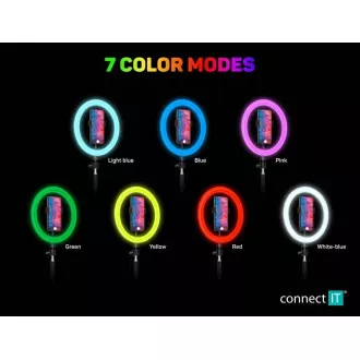 CONNECT IT Streaming Box Selfie10Ring kruhové 10" RGB LED světlo CONNECT IT Streaming Box Selfie10Ring kruhové 10" RGB LED světlo