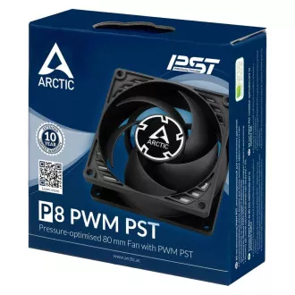 ARCTIC ventilátor P8 PWM PST 80 x 80 x 25mm, černý ARCTIC ventilátor P8 PWM PST 80 x 80 x 25mm, černý