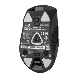ASUS myš ROG GLADIUS III Wireless Aimpoint Black, RGB, Bluetooth ASUS myš ROG GLADIUS III Wireless Aimpoint Black, RGB, Bluetooth