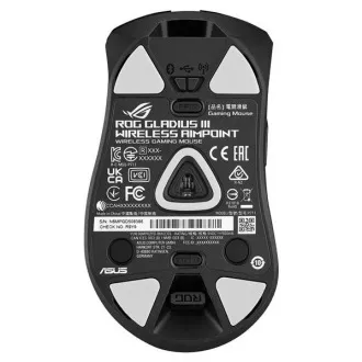 ASUS myš ROG GLADIUS III Wireless Aimpoint Black, RGB, Bluetooth ASUS myš ROG GLADIUS III Wireless Aimpoint Black, RGB, Bluetooth