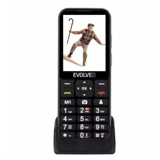 EVOLVEO EasyPhone LT, mobilní telefon pro seniory s nabíjecím stojánkem, černá - Použité EVOLVEO EasyPhone LT, mobilní telefon pro seniory s nabíjecím stojánkem, černá - Použité