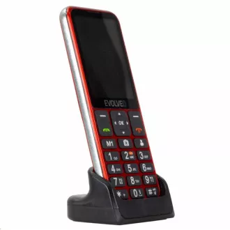 EVOLVEO EasyPhone LT, mobilní telefon pro seniory s nabíjecím stojánkem, červená EVOLVEO EasyPhone LT, mobilní telefon pro seniory s nabíjecím stojánkem, červená