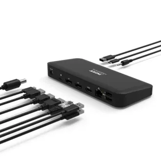 PORT dokovací stanice až pro 9 periferií přes USB-C, černá