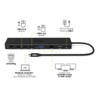PORT dokovací stanice 11v1 s výkonem až 100 W PORT dokovací stanice 11v1 s výkonem až 100 W