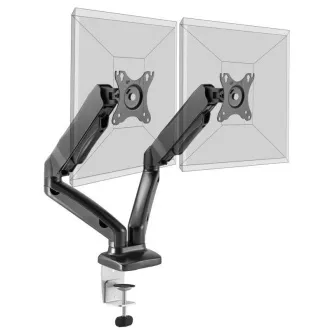 PORT držák na monitor na hranu stolu, VESA do 32", 2 ramena, šedá PORT držák na monitor na hranu stolu, VESA do 32", 2 ramena, šedá