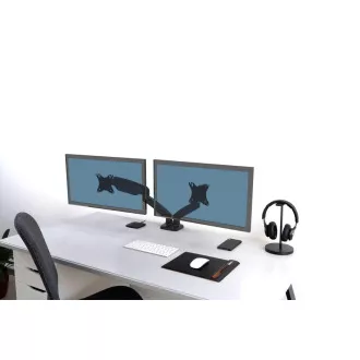 PORT držák na monitor na hranu stolu, VESA do 32", 2 ramena, šedá PORT držák na monitor na hranu stolu, VESA do 32", 2 ramena, šedá