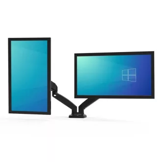 PORT držák na monitor na hranu stolu, VESA do 32", 2 ramena, šedá PORT držák na monitor na hranu stolu, VESA do 32", 2 ramena, šedá