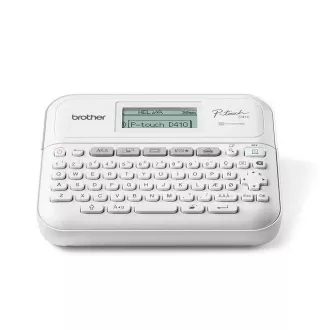 BROTHER tiskárna štítků PT-D410VP - 18mm, pásky TZe USB, stolní model, kufr, adaptér v ceně BROTHER tiskárna štítků PT-D410VP - 18mm, pásky TZe USB, stolní model, kufr, adaptér v ceně