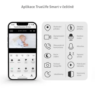 TrueLife NannyCam R3 Smart - digitální video chůvička