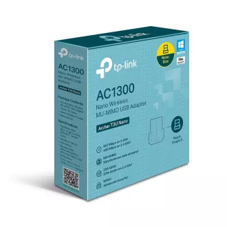 TP-Link Archer T3U Nano WiFi5 USB adapter (AC1300, 2, 4GHz/5GHz, USB2.0) TP-Link Archer T3U Nano WiFi5 USB adapter (AC1300, 2, 4GHz/5GHz, USB2.0)