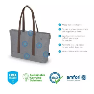 DICOTA Shopper Eco MOTION 13-14.1" light grey DICOTA Shopper Eco MOTION 13-14.1" light grey