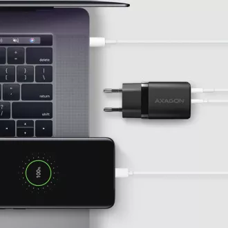 AXAGON ACU-PQ30, Sil nabíječka do sítě 30W, 2x port (USB-A + USB-C), PD3.0/PPS/QC4+/SFC/AFC/Apple, černá AXAGON ACU-PQ30, Sil nabíječka do sítě 30W, 2x port (USB-A + USB-C), PD3.0/PPS/QC4+/SFC/AFC/Apple, černá