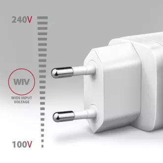 AXAGON ACU-PQ30W, Sil nabíječka do sítě 30W, 2x port (USB-A + USB-C), PD3.0/PPS/QC4+/SFC/AFC/Apple, bílá AXAGON ACU-PQ30W, Sil nabíječka do sítě 30W, 2x port (USB-A + USB-C), PD3.0/PPS/QC4+/SFC/AFC/Apple, bílá