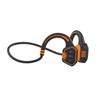 EVOLVEO bezdrátová sluchátka BoneSwim MP3 16GB, na lícní kosti, oranžová EVOLVEO bezdrátová sluchátka BoneSwim MP3 16GB, na lícní kosti, oranžová