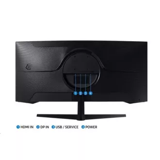 SAMSUNG MT LED LCD Gaming Monitor 34" Odyssey G55T -prohnutý, VA, 3440x1440, 1ms, 165Hz, HDMI, DisplayPort SAMSUNG MT LED LCD Gaming Monitor 34" Odyssey G55T -prohnutý, VA, 3440x1440, 1ms, 165Hz, HDMI, DisplayPort