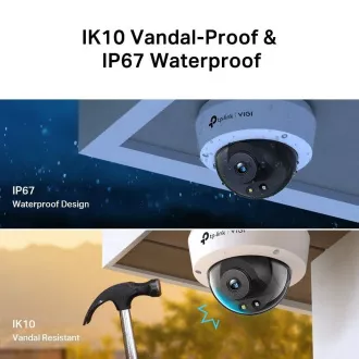 TP-Link VIGI C240(2.8mm), 4MP, Dome, PoE, IR 30m, Micro SD card TP-Link VIGI C240(2.8mm), 4MP, Dome, PoE, IR 30m, Micro SD card