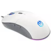 ENDORFY Herní myš GEM Plus Onyx White, USB, ARGB, bílá