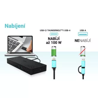 i-tec USB 3.0 / USB-C / Thunderbolt, 3x 4K Docking Station Gen 2 + PD 100W i-tec USB 3.0 / USB-C / Thunderbolt, 3x 4K Docking Station Gen 2 + PD 100W