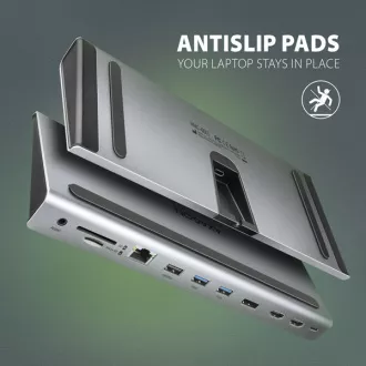 AXAGON HMC-4KX3 USB 5Gbps hub, 3x USB-A, 2x HDMI, DP, RJ-45 GLAN, SD/microSD, audio, PD 100W, kabel USB-C 40cm AXAGON HMC-4KX3 USB 5Gbps hub, 3x USB-A, 2x HDMI, DP, RJ-45 GLAN, SD/microSD, audio, PD 100W, kabel USB-C 40cm