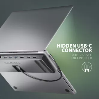 AXAGON HMC-4KX3 USB 5Gbps hub, 3x USB-A, 2x HDMI, DP, RJ-45 GLAN, SD/microSD, audio, PD 100W, kabel USB-C 40cm AXAGON HMC-4KX3 USB 5Gbps hub, 3x USB-A, 2x HDMI, DP, RJ-45 GLAN, SD/microSD, audio, PD 100W, kabel USB-C 40cm