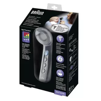 Braun BNT400B bezdotykový teploměr, extrémně citlivý senzor, technologie Age Precision, černý