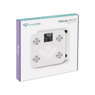 TrueLife FitScale W6 BT - Bioelektrická impedanční bluetooth váha - bílá TrueLife FitScale W6 BT - Bioelektrická impedanční bluetooth váha - bílá