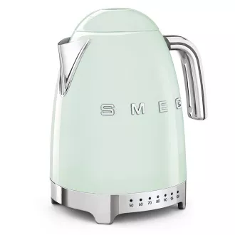 Smeg KLF04PGEU rychlovarná konvice, 1, 7 l (7 šálků), 2400 W, styl 50. let, řízení teploty, 7 programů, pastelově zelená Smeg KLF04PGEU rychlovarná konvice, 1, 7 l (7 šálků), 2400 W, styl 50. let, řízení teploty, 7 programů, pastelově zelená