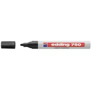 Popisovač Edding 750 lakový černý válcový hrot 2-4mm