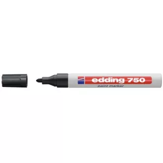 Popisovač Edding 750 lakový černý válcový hrot 2-4mm Popisovač Edding 750 lakový černý válcový hrot 2-4mm