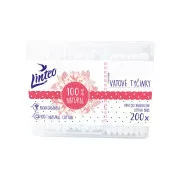 Vatové tyčinky eko Linteo 200ks box