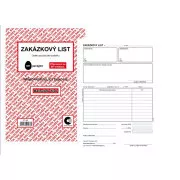 Tiskopis Zakázkový list A5 samopropis 50 listů BALOUŠEK
