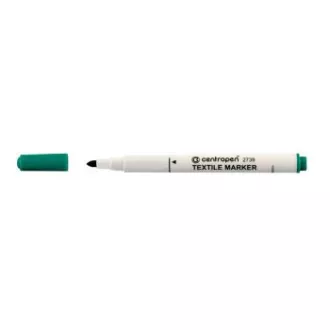 Značkovač Centropen 2739 na textil zelený válcový hrot 3,5mm Značkovač Centropen 2739 na textil zelený válcový hrot 3,5mm