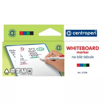 Značkovač Centropen 2709/4 na bílé tabule 4 barvy válcový hrot 1,8 mm Značkovač Centropen 2709/4 na bílé tabule 4 barvy válcový hrot 1,8 mm