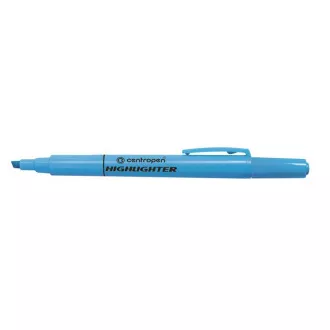 Zvýrazňovač Centropen 8722 modrý klínový hrot 1-4mm Zvýrazňovač Centropen 8722 modrý klínový hrot 1-4mm