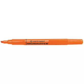 Zvýrazňovač Centropen 8722 oranžový klínový hrot 1-4mm Zvýrazňovač Centropen 8722 oranžový klínový hrot 1-4mm
