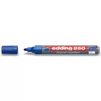 Popisovač Edding 250 na bílé tabule modrý válcový hrot 1,5-3mm Popisovač Edding 250 na bílé tabule modrý válcový hrot 1,5-3mm
