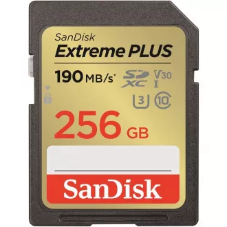 SanDisk Extreme PLUS SDXC 256GB 190MB/s V30 UHS-I SanDisk Extreme PLUS SDXC 256GB 190MB/s V30 UHS-I