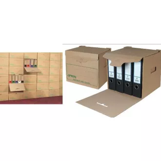 Sběrný box 325x295x325mm EMBA TYP I/4 H/H na 4 pořadače zelený tisk Sběrný box 325x295x325mm EMBA TYP I/4 H/H na 4 pořadače zelený tisk
