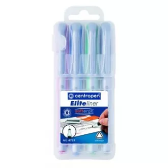 Popisovač Centropen 4721/4 F Elite liner 4 barvy 0,3mm Popisovač Centropen 4721/4 F Elite liner 4 barvy 0,3mm