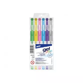 Gelová pera MFP Metalic GM1038 1mm sada 6 barev Gelová pera MFP Metalic GM1038 1mm sada 6 barev
