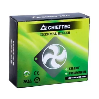 CHIEFTEC větrák AF-0625S, 60x60x25 mm Sleeve Fan, with 3/4pin connector
