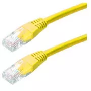Patch kabel Cat5E, UTP - 1m, žlutý