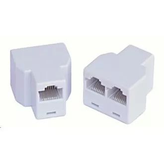 Dvojspojka RJ45, 1x8p8c/2x8p8c - telefonní Dvojspojka RJ45, 1x8p8c/2x8p8c - telefonní