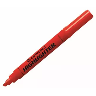 Zvýrazňovač Centropen 8552 červený klínový hrot 1-4,6mm Zvýrazňovač Centropen 8552 červený klínový hrot 1-4,6mm