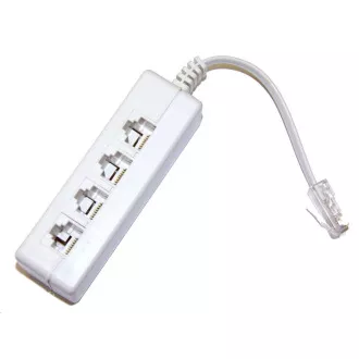 Rozčtyřka RJ45, 1x8p8c/4x8p2c - telefonní Rozčtyřka RJ45, 1x8p8c/4x8p2c - telefonní