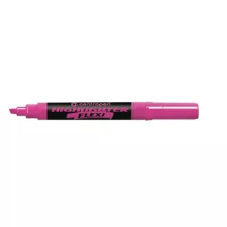 Zvýrazňovač Centropen 8542 Highlighter Flexi růžový klínový hrot 1-5mm Zvýrazňovač Centropen 8542 Highlighter Flexi růžový klínový hrot 1-5mm