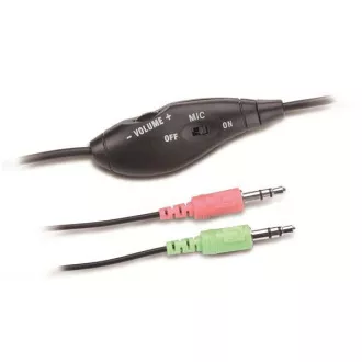 GENIUS sluchátka s mikrofonem HS-05A, svinovací kabel GENIUS sluchátka s mikrofonem HS-05A, svinovací kabel