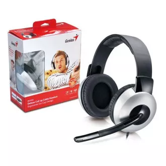 GENIUS sluchátka s mikrofonem HS-05A, svinovací kabel GENIUS sluchátka s mikrofonem HS-05A, svinovací kabel