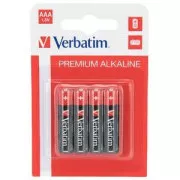 VERBATIM Alkalické baterie AAA, 4 PACK, LR3