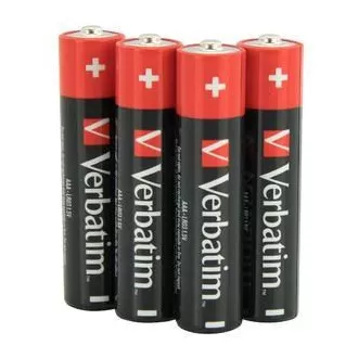 VERBATIM Alkalické baterie AAA, 4 PACK, LR3